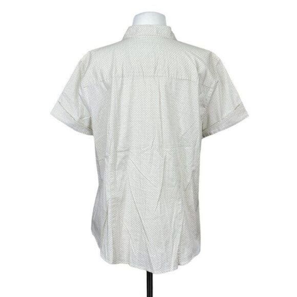 Liz Claiborne Button Front Blouse Size Extra Large - Picture 2 of 5